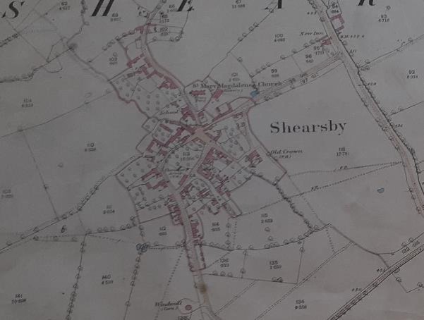 Map of Shearsby (Record Office for Leicestershire, Leicester and Rutland)