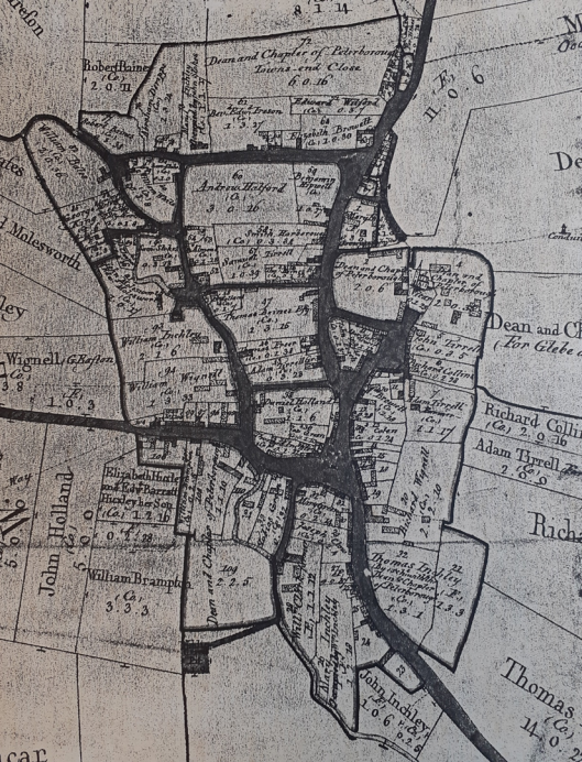 1810 Enclosure Map of Great Easton